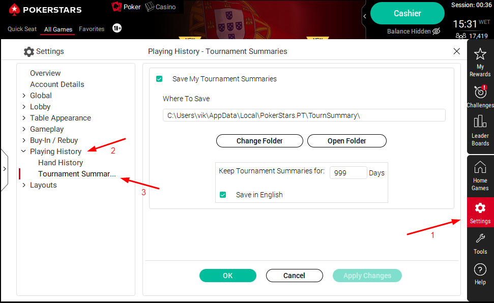 Spin Equity - TournSummary PokerStars